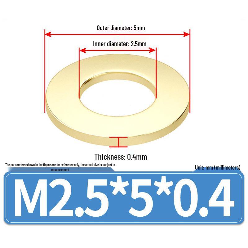 Thickened Round Brass Washer M2-M20