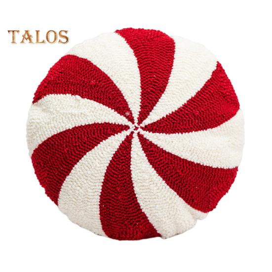 

Рождественская подушка в форме сердца, конфеты, яркий цвет, праздничная новогодняя вечеринка, спальня, гостиная, диван, украшение для автомобиля, подушка, реквизит для фотосъемки C