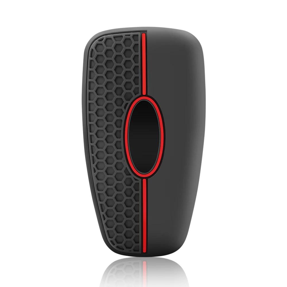 3-Tasten Silikon Auto Fernbedienung Schlüsselanhänger Hülle für Ford Ranger C-Max S-Max Focus MK3 Galaxy Mondeo Transit Tourneo Custom