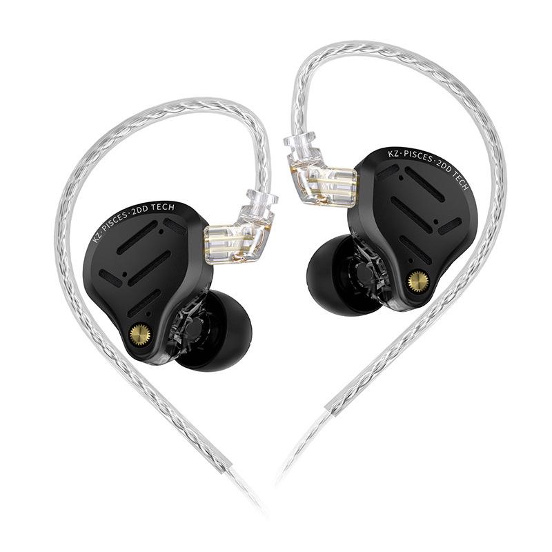 KZ-Pisces Dual Dynamic Driver Earphones, Harman Curve Acoustics, Tunable Switch