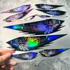 Anime-Aufkleber für Auto, 4 Stück, Manga-Mädchen-Augen-Design für Fahrzeug und Motorrad