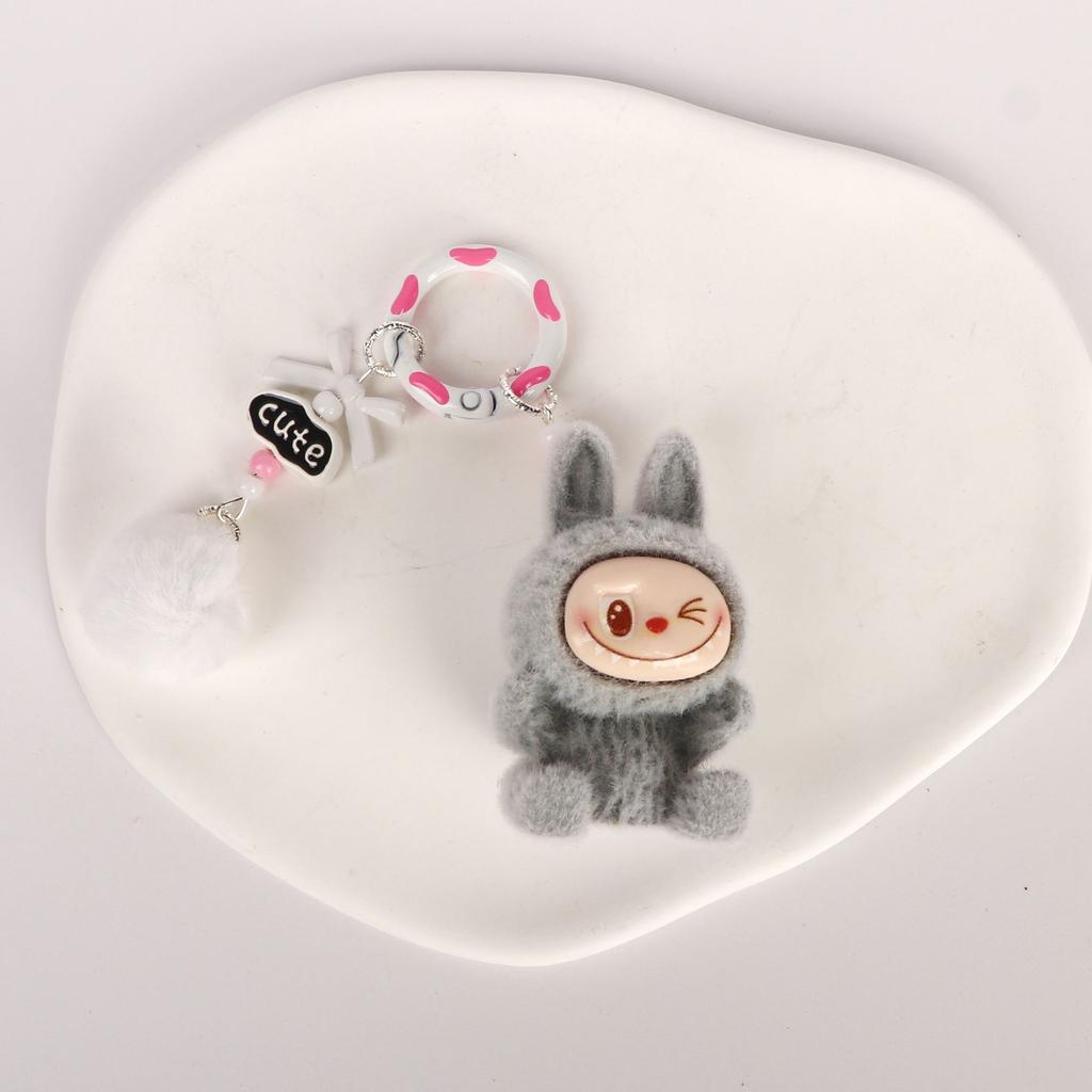 10pcs/set New Bag Decoration Key Rings Key Chains Plush Keychain Pendant, Plush Cloth Figurine Bag Decoration Key Rings Key Chains