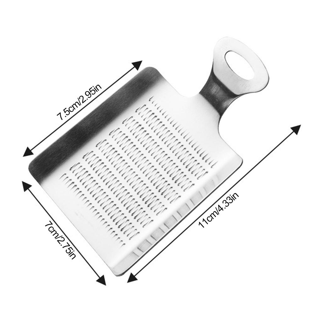 Stainless Steel Ginger Garlic Grinder Manual Grater with Ergonomic Handle Compact for Minced Ginger Garlic Kitchen Tool