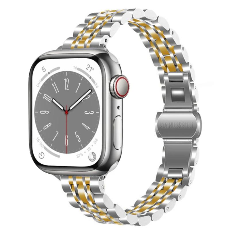 Metal Strap for Apple Watch Series ultra 49mm 45mm 41mm 44mm 46mm 42mm Small waist ladies bracelet iWatch 10 9 8 7 6 5 3 SE Band