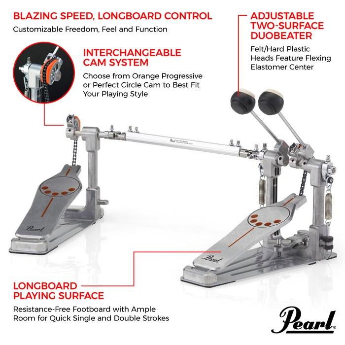 Pearl Demonator Drum Pedal Twin Pedal Complete Set P-932 ZZ3 Double