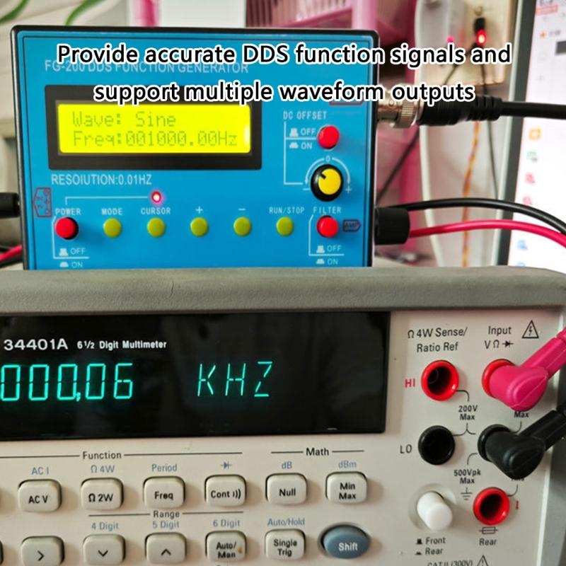 Frequency Generator 0.01Hz-500kHz Signal Generator Ideal for Oscilloscope Calibration Audios Testing Waveform Generator