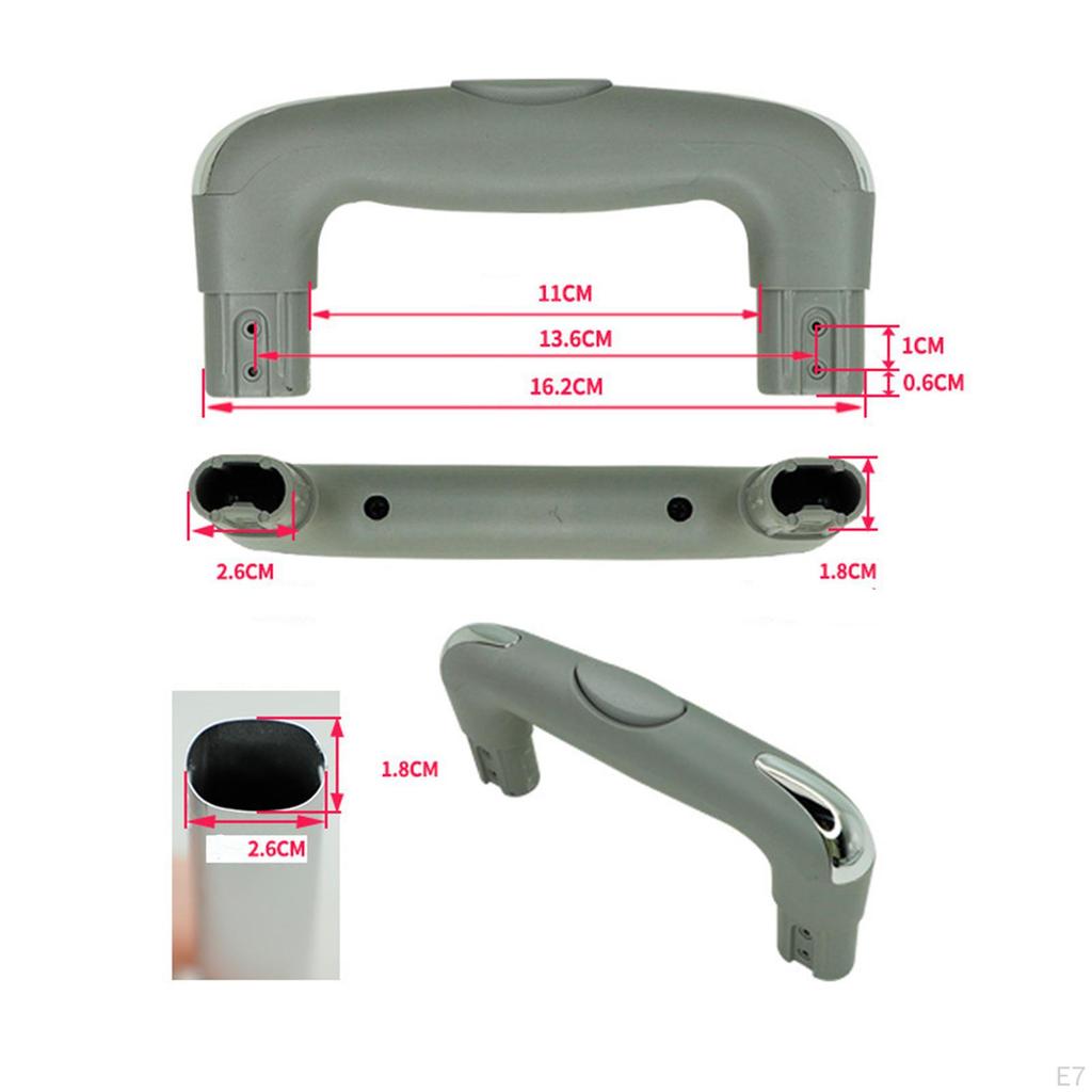 Rukojeť na zavazadla s jednoduchým uchopením a instalací