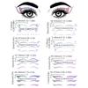 8 Pcs Eye Shadow Stickers, 8 Styles Purple Gradient Eyeliner Stickers Holographic Face Stickers Laser Eye Tattoo Stickers for Music Festivals