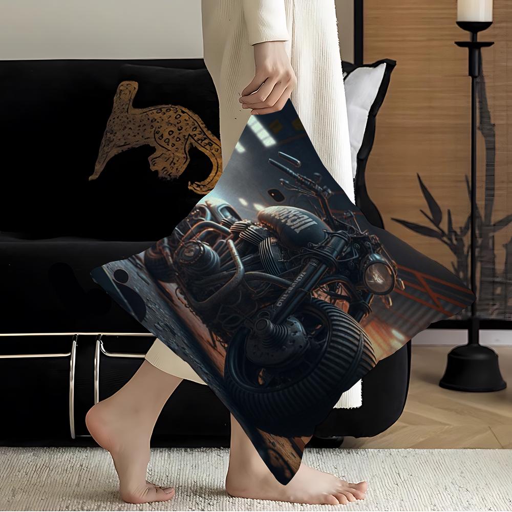 Modern Motorcycle Pillow Cover For Bedroom Room And Living Room Sofa Decorative Cushion Cover