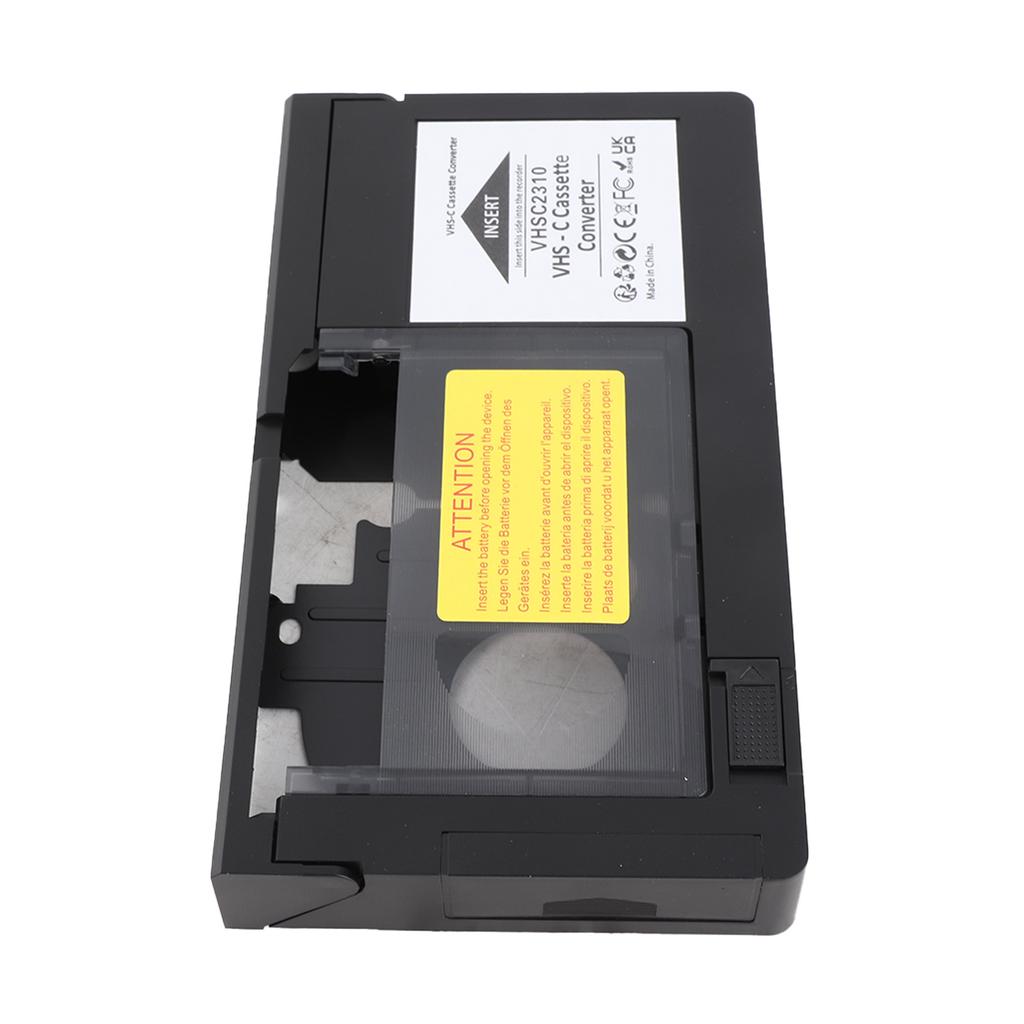 Camcorder Cassette Adapter Box for VHS to for VHSC Cassette Converter Support Playback Recording One Key Control