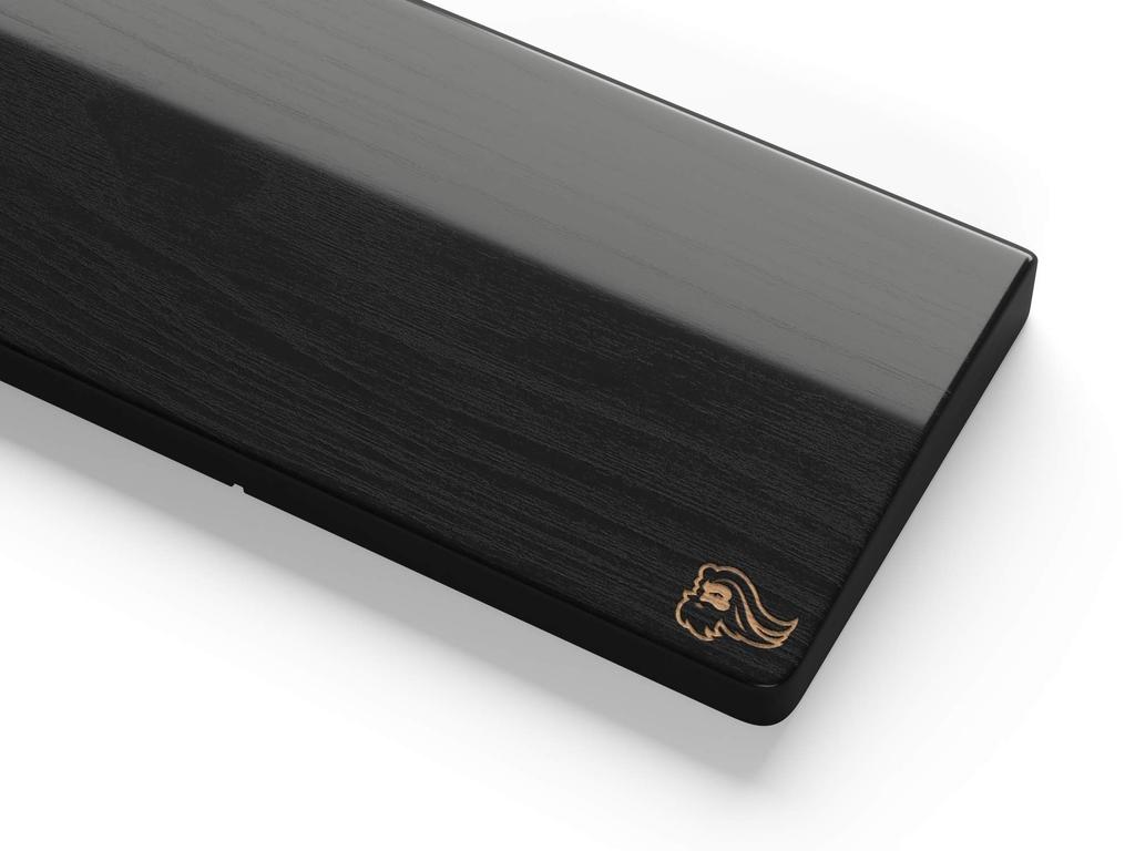 Glorious Glorious Mouse Wrist Rest, Wooden Mouse Wrist Rest, 20cm X 10cm, 19mm Thick, Slim Mouse Rest (GV-M-DARK)