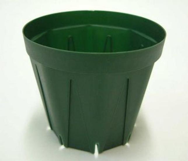 

Прорезные пластиковые горшки 10 штук, горшки, 15 см, зелёный