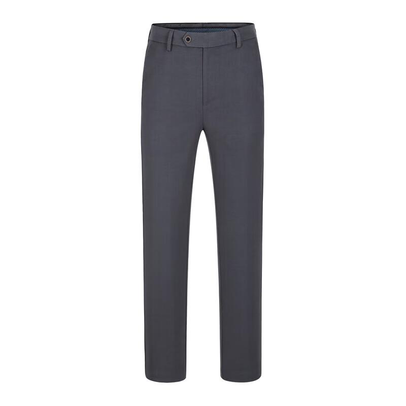 YOUNGOR Men's Cotton Wool Blend Non-Iron Casual Pants
