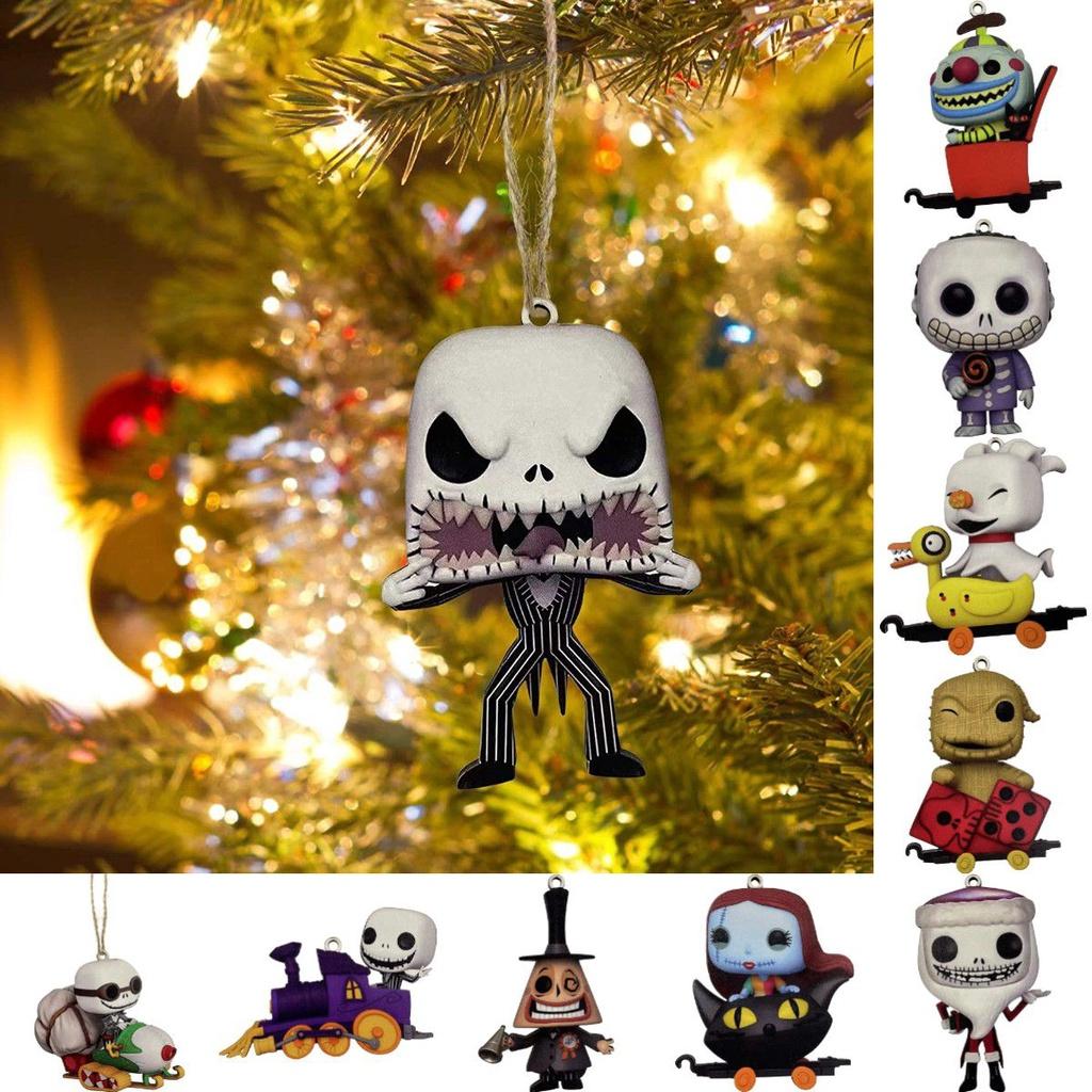 Unique The Nightmare Before Christmas Jack Sally Xmas Tree Pendant Halloween Decoration