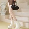 Little Princess Patent Shows Legs Long and Thin Thick Sole Inner Height Increase Cm Bilateral Zipper Women's Short