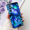 For Cover Oppo Reno12 Pro CPH2629 / Reno 12 5G CPH2625 Phone Case Colorful Flower Butterfly Lxuru Women Fashion Soft Siliocne