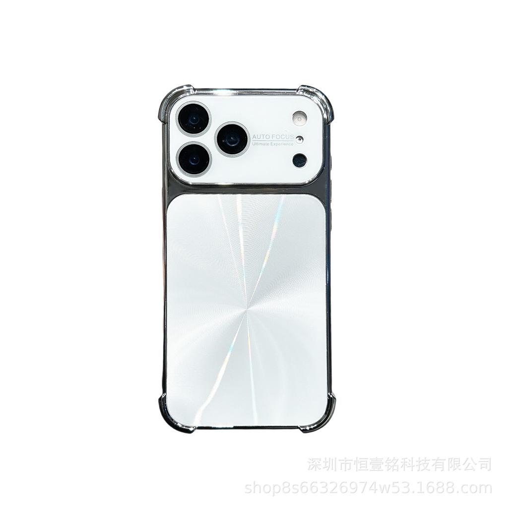 Aurora CD Pattern iPhone 17 Case: Electroplated, Drop-proof, Full Coverage for Apple 16 Promax