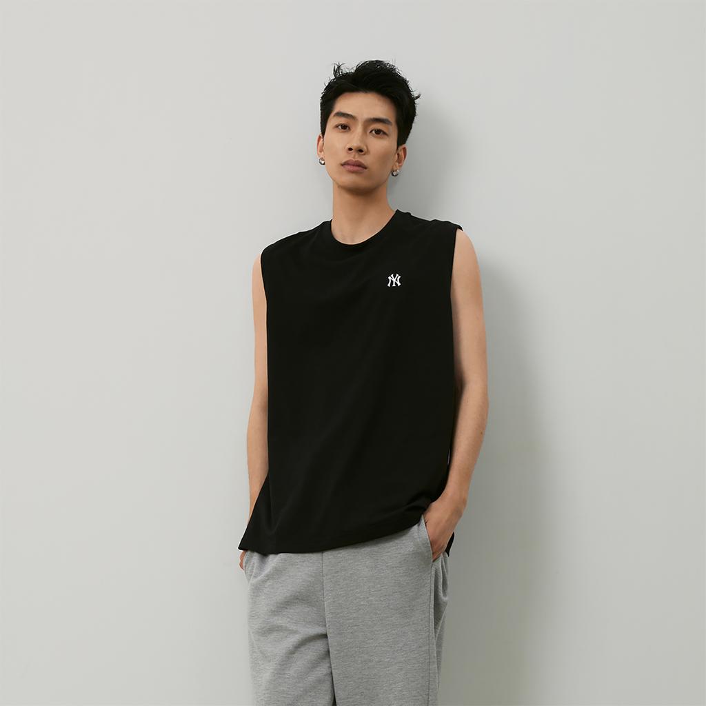 New MLB SS24 Tank Tops Unisex Black 3ATKB0243-50BKS