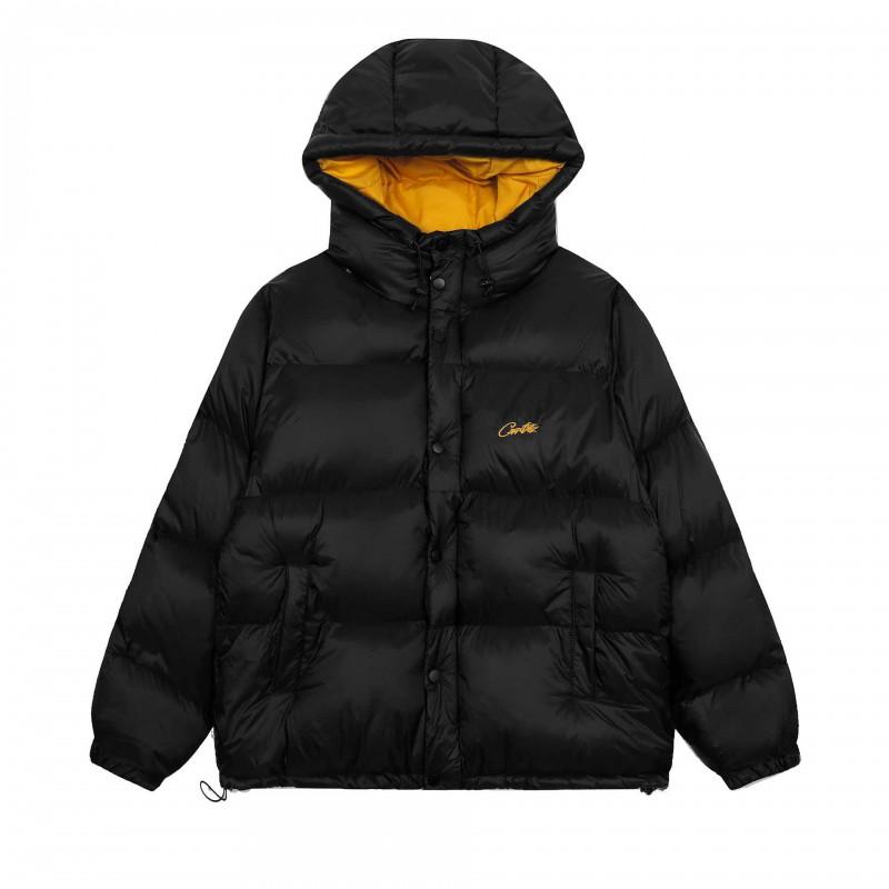 CORTEIZ Streetwear Hooded Jacket Men Loose Fit Single-Breasted Casual Long Sleeve Coat