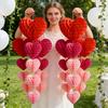 5 Pcs Set Red Pink Colors Honeycomb Party Decorations Hanging Paper Pom-Poms  Birthday Party Decor