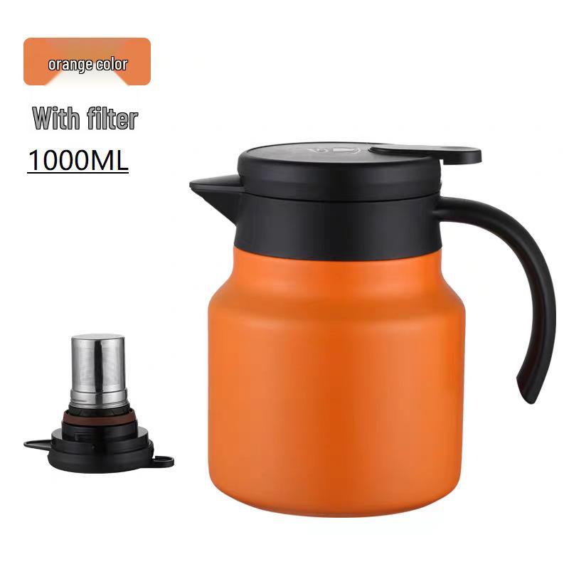 Большой термопот из нержавеющей стали 304 с разделением чая и воды для дома, офиса или бизнеса 1000ML