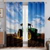 Cool Tractor 3d Printed Curtains Living Room Balcony Bedroom Kitchen Decorative Curtains Home Decoration Rod Pocket Curtains