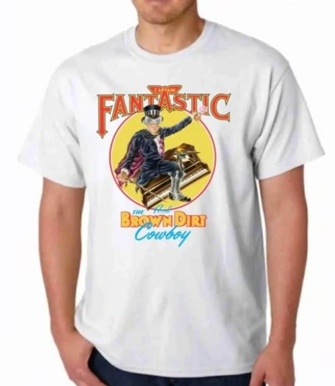Captain Fantastic TShirt Elton John Beautiful Graphics Shirt Unisex T-Shirt S
