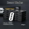 10-100pcs Double-Edged Razor Blades, Manual Old-Fashioned Razor Shaving and Facial Hair Removal Razor, Manual Razor Blades