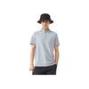 Anta Striped Breathable Sports Polo Shirt Men Tops Gray Flower-Gray 152427123-2