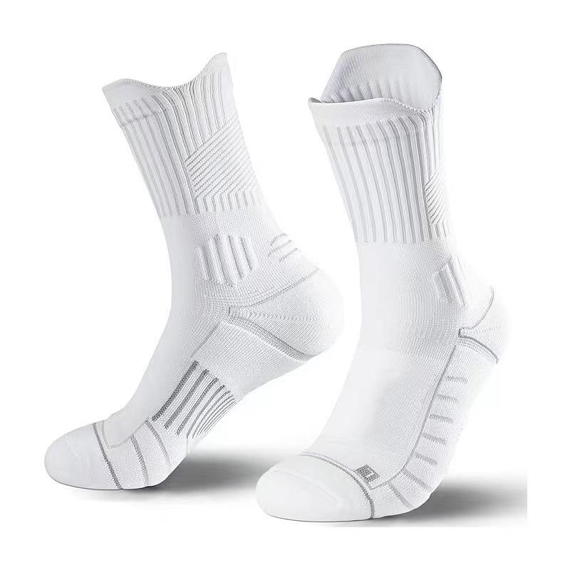 Pro Performance Basketball Socks High Top Cushioned Terry Athletic Socks for Men Women, Extra Large Long Tube Running Socks