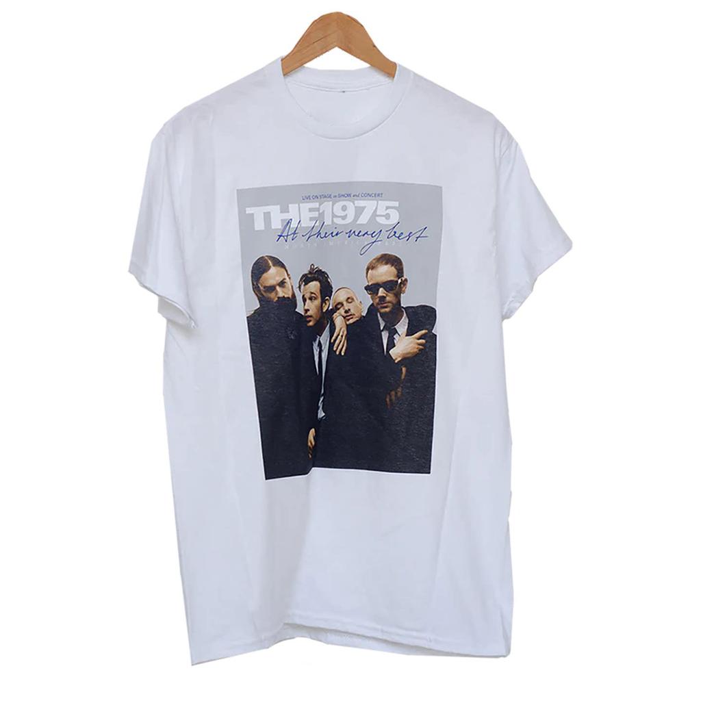 THE1975 Band Alternative Rock Short Sleeved Album Casual Tshirt Mens and Womens Luxury Brand Logo Top 2026