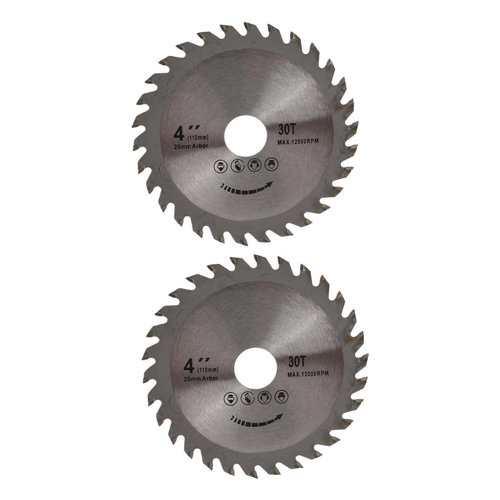 2Pcs 4x30T Circular Saw Blade Woodworking Cutting Disc for Carpentry Home Improvement 105mm