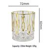 Shangqi Gold-Rimmed Crystal Whiskey Glass