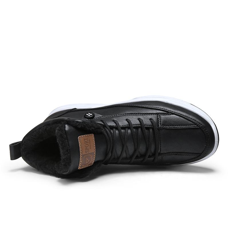 Nuevas zapatillas de nieve para hombre Zapatos de senderismo de cuero  cálido Botas cortas de felpa Deportes de invierno Zapatos de alta gama  Impermeables comprar a buen precio — entrega gratuita, reseñas