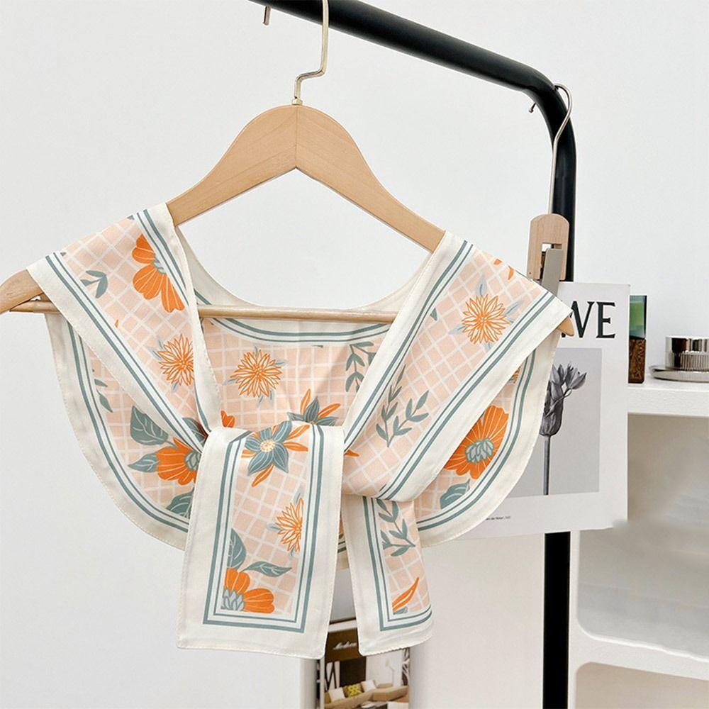 Fashion Scarf Accessories Clothing Accessories Small Shawls Printing Korean Style Scarves Female Shawl Printed Scarf Silk Scarf