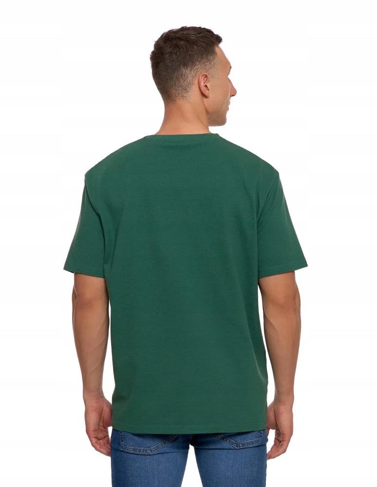 T-Shirt Men's Short Sleeve Cotton Classic Striped MORAJ XXL GREEN