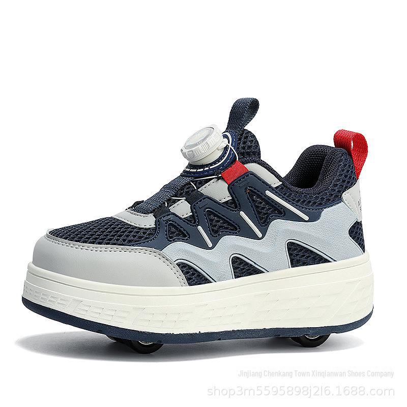 

Кроссовки со съемными колесами для детей и взрослых 38 темно-синий