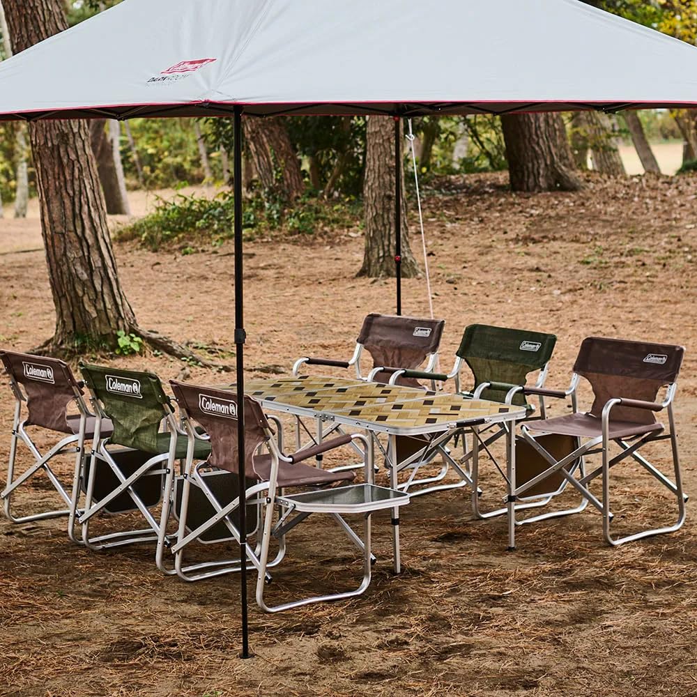 COLEMAN Natural Puzzle Height 30kg Weight Antibacterial Table/150 - Outdoor, Camping, BBQ, Picnic, Foldable, Adjustable, Family/Group Use, Capacity,