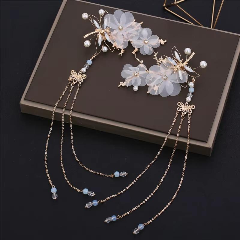 Chinese Tassel Hairpin Women Fashion Elegant Classical Style Dragonfly Traditional HANFU Headwear Accessories for Women Gifts