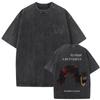 Limited Washed Vintage Rapper Kendrick Lamar DAMN Double Sided Print T-shirt Men Women Hip Hop Fashion Street Oversized T Shirts