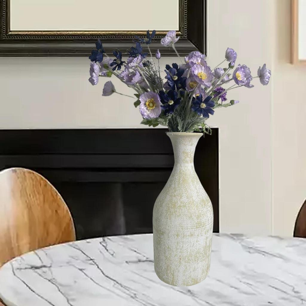 Ceramic Flower Vase Modern Holder Rustic Pottery for Bedroom