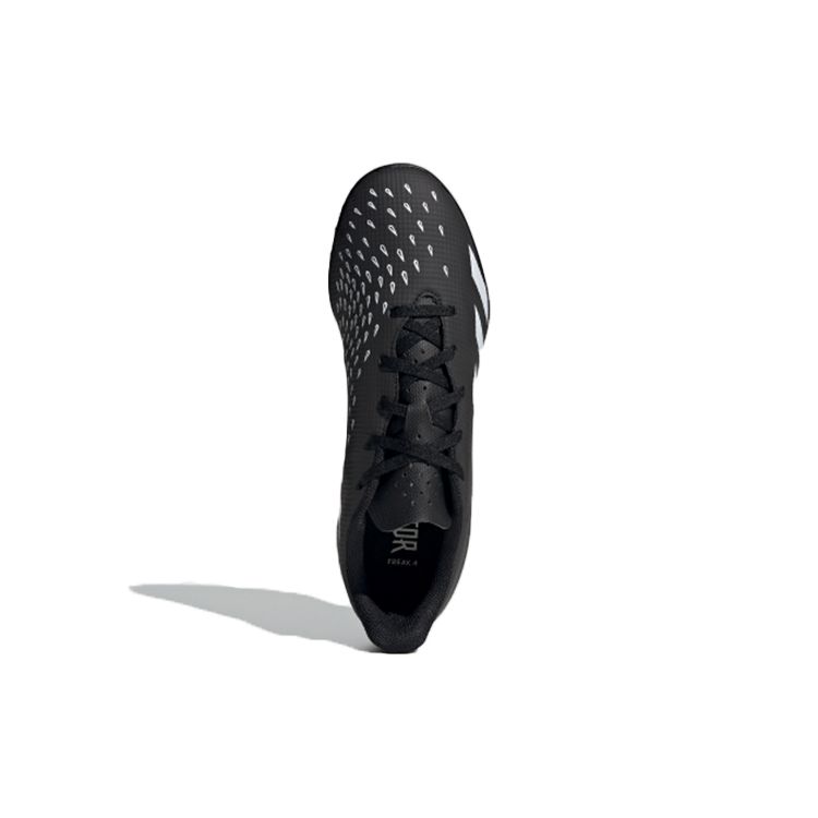 Adidas Predator Freak .4 Round Toe Lace-Up TF (Rubber Studs) Non-Slip Soccer Shoes Men Soccer Shoes Black White FY1046