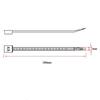 9 Color 3 * 100MM 100 / Bag Width 2.5 MM Strong Plastic Cable Ties with Self-locking Nylon Cable Ties International Standards