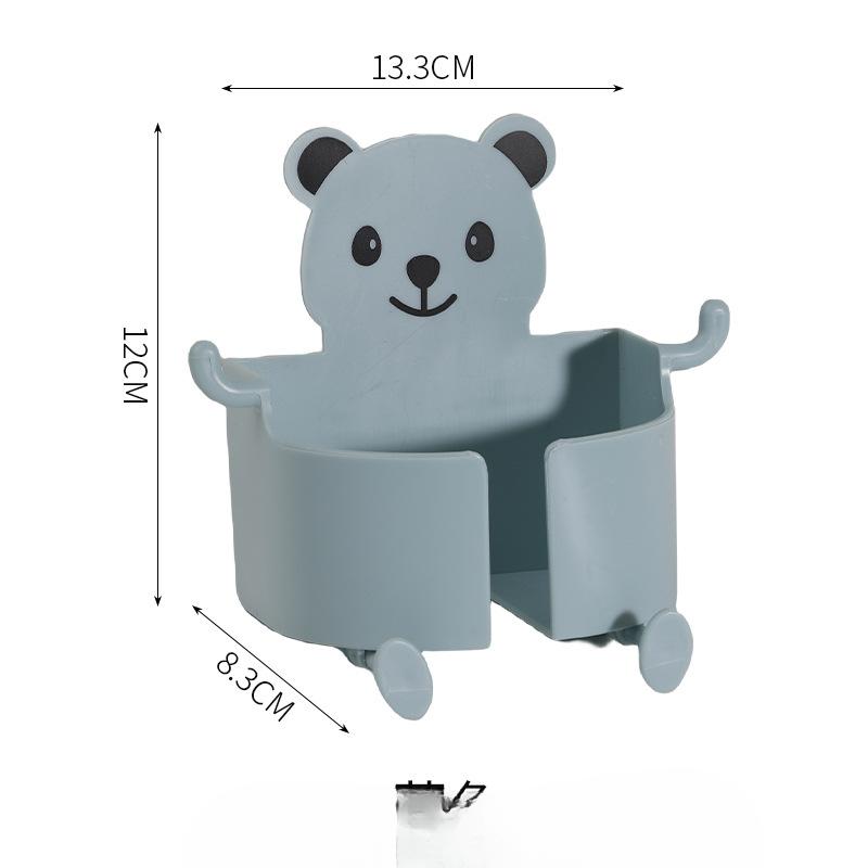 Mobile Phone Storage Rack Headwall Charging Rack Fixed Paste Non-punch-free Bracket Remote Control Storage Box