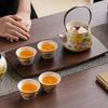Nordic Ceramic Tea Set - Lotus Design