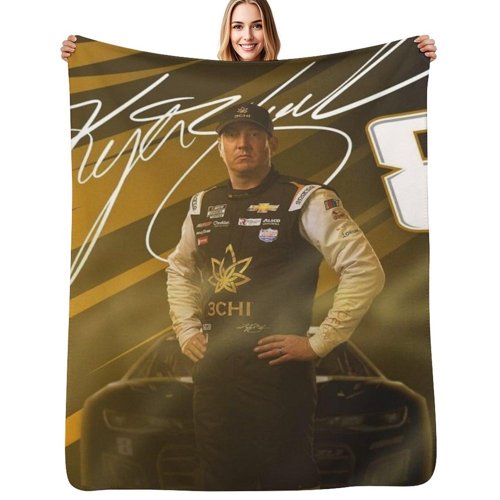 kyle busch Throw Blanket Fluffy Cozy Throw Blanket for Home Decor 75X95CM