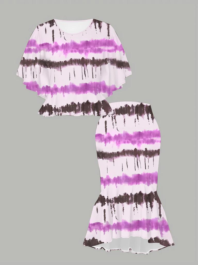 3D  Printed Classical Totem Women's Print, Fashionable Large-sized, Elegant, Versatile for All Seasons. T-shirt, Skirt and Set