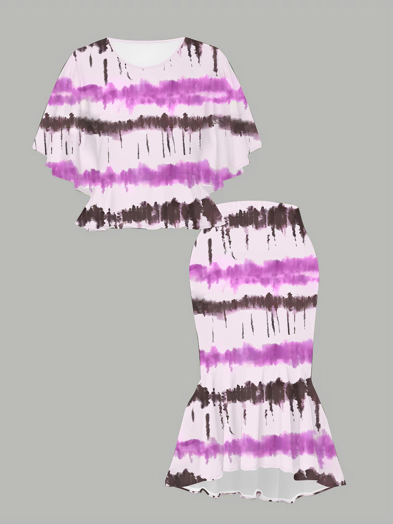 

Женский принт «Классический тотем», напечатанный на 3D-принтере, модный, большого размера, элегантный, универсальный для всех сезонов. Футболка, Юбка и Комплект 6XL розовый