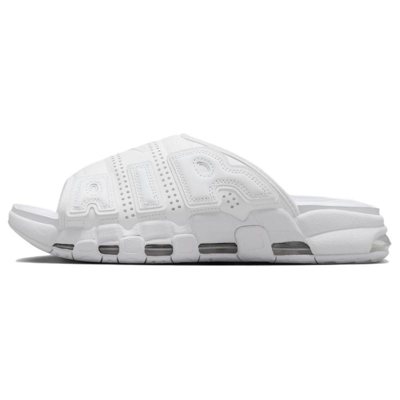Nike Air More Uptempo Slides 'Triple White' Vintage Basketball FD9883-101