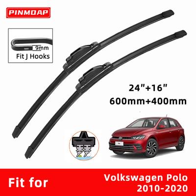 Car Wipers Double Rubber for Volkswagen Polo Front Brushes Cutter Automobiles Parts Accessories Windscreen Wipers Wear Parts